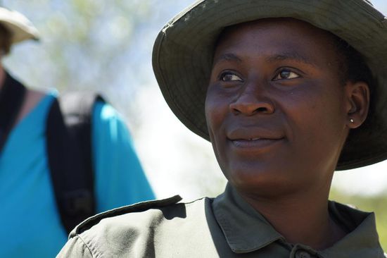 Die Fuehrerin kann fast alle Tiernamen auch auf Deutsch