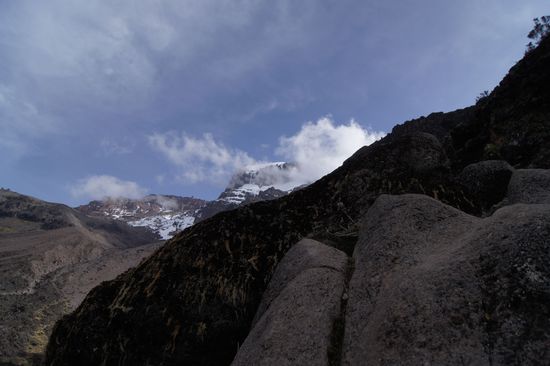 Und mal wieder ein neuer Blick Richtung Kibo