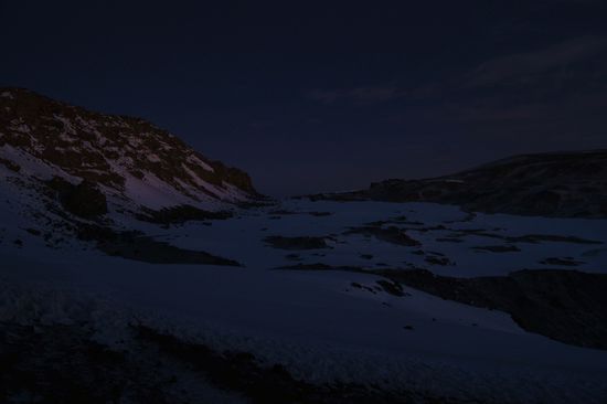 Blick in den Krater des Kibo