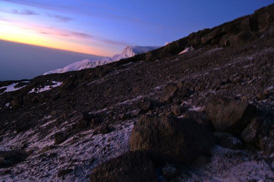 Und wieder runter...