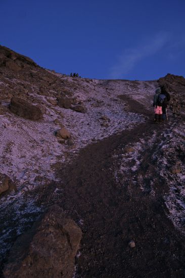 Letzter Blick hoch Richtung Stella Point