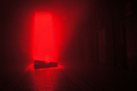 laserskulptur im Museum