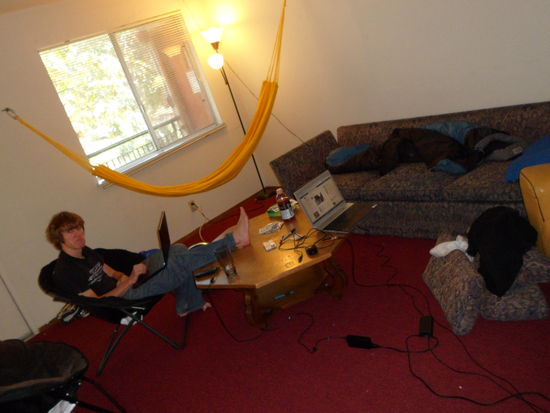 Nick sein Wohnzimmer...