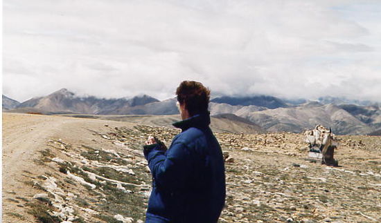 Adri auf dem LalungLa Pass