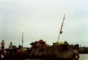 Floating Market im Mekong Delta