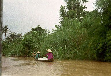 Es kann auch sehr ruhig auf dem Mekong zugehen