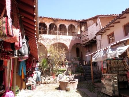 Ein Innenhof in Cuzco