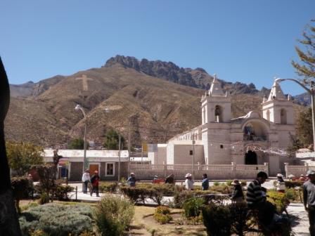 Plaza de Armas in Chivay
