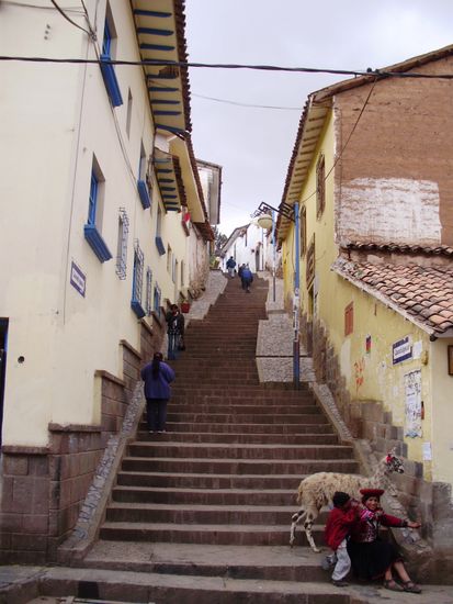 Eine Strasse in Cuzco