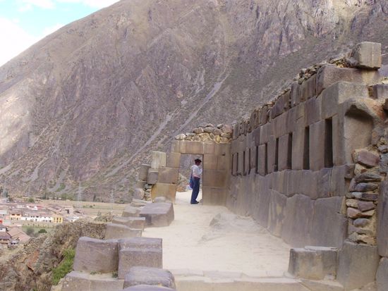 Die Ruinen von Ollantaytambo