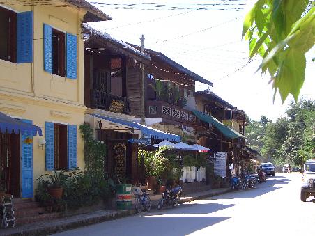 Eine Strasse in Luang Prabang