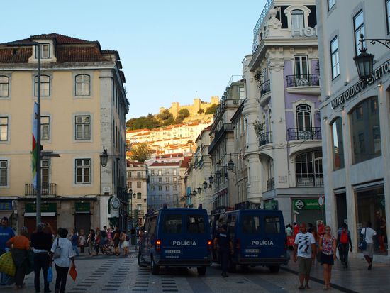 Viel Polizei unterwegs