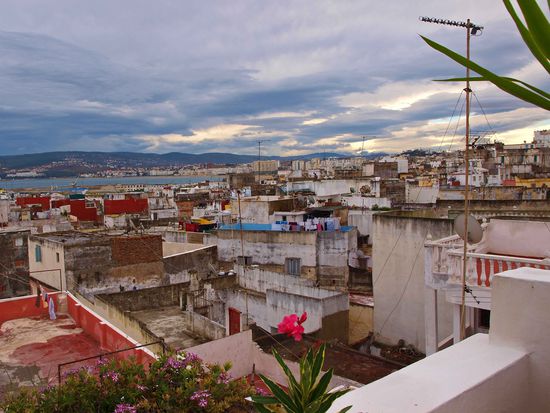 Auf der Dachterrasse