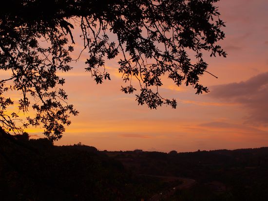 Sonnenuntergang über Sarria