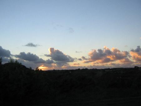 Sonnenuntergang auf irgend einer Pininsula oder etwas dergleichen
