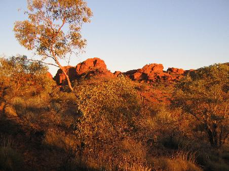 Sonnenuntergang am Kings Canyon