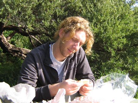 Unser lunch im Wilsons NP "hmmmmm... Brot...."