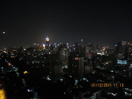 Unsere geniale Aussicht aus dem Hotelzimmer (36. Stock)