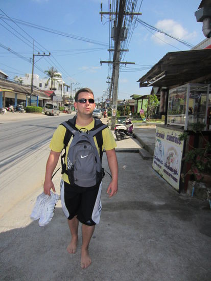 Auf dem Weg zu unserem Bungalow