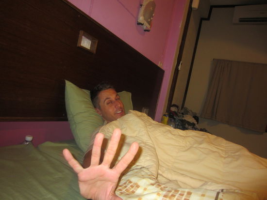 Nach der Half-Moon Party. Total fertig!!