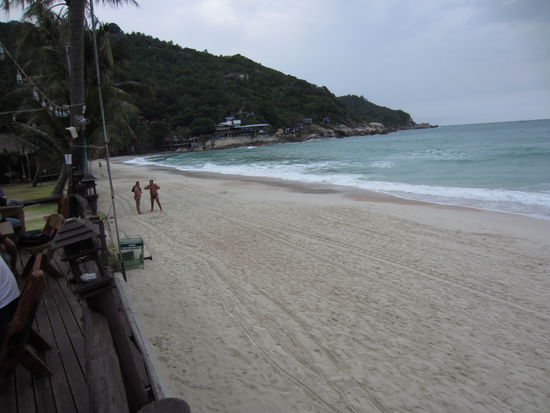 Haad Rin Beach bei schlechtem Wetter