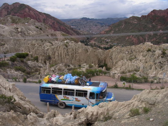 Blick vom Mondtal Richtung La Paz