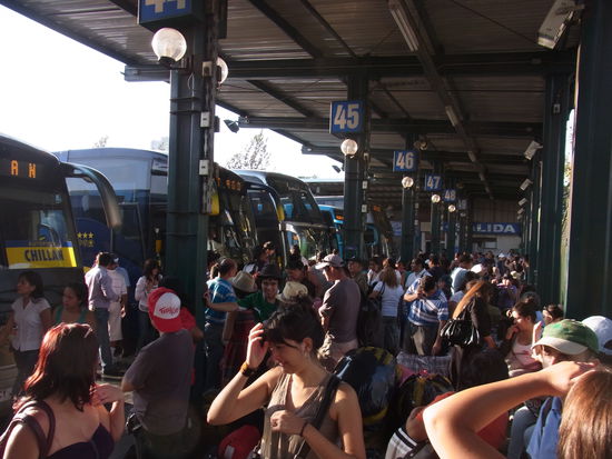 Warten auf den nächsten Bus