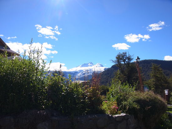 Ausgangspunkt der Wanderung mit "Cerro Tronador" im Hintergrund