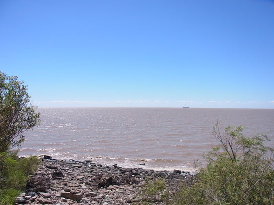 Blick auf den Rio de la Plata vom Park aus