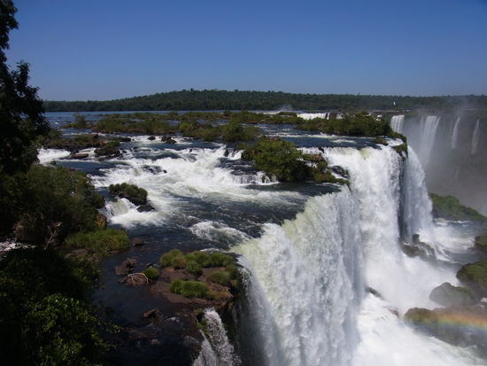 von hier oben kommt das ganze Nass...