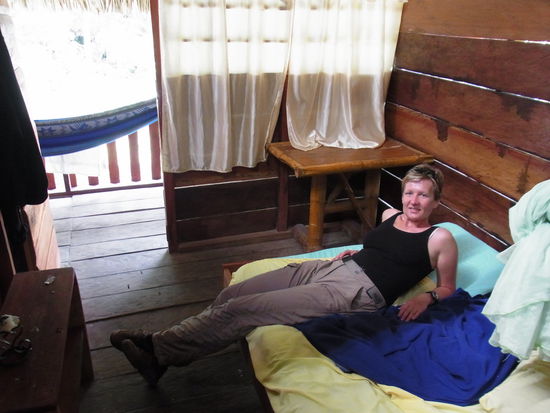 Abreisetag:
mir gefällt es in unserer kleinen Hütte und will gar nicht mehr weg...