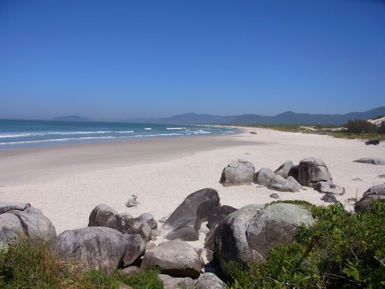 Ankunft am Praia Mosambique