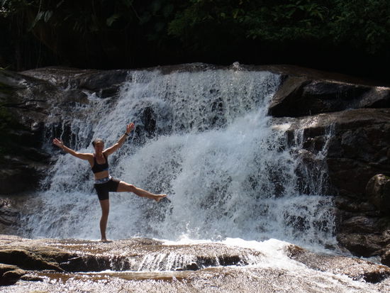 Der Wasserfall tut es auch