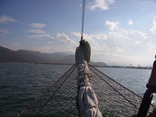 klasse Sicht vom Bug aus