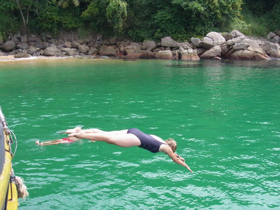 ... wo man schön reinspringen kann.