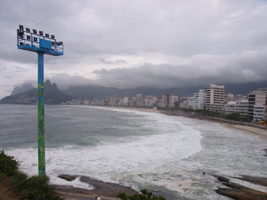 Blick auf ganz Ipanema (ca. 2 Kilometer lang)