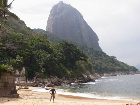 "Praia vermelha" an der Basistation