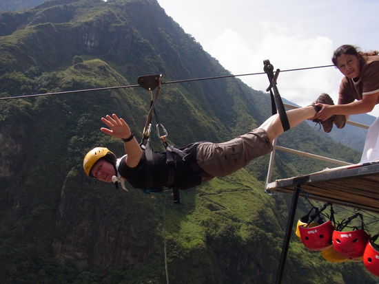 1. Schritt: gut anschnallen lassen