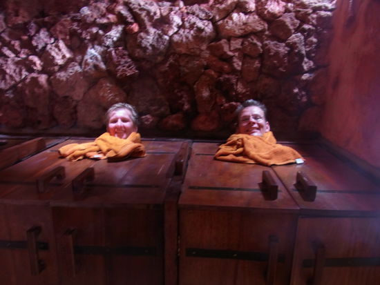 Im Schwitzkasten wird selbst die letzte Pore porentief rein...