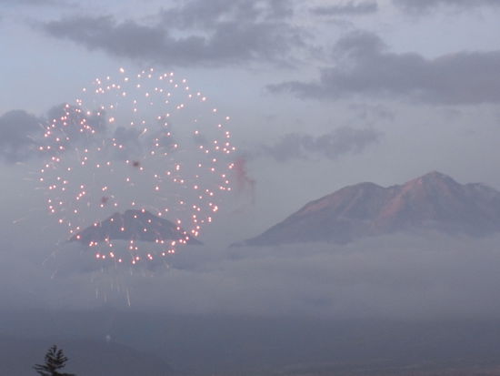Pardon, das war das abendliche Feuerwerk vorm Vulkan