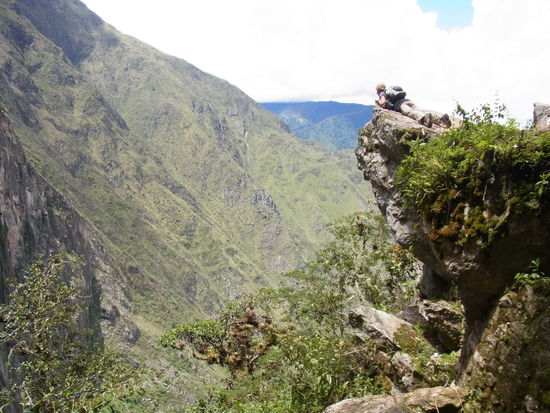 wundervolle Aussicht vom Felsvorsprung