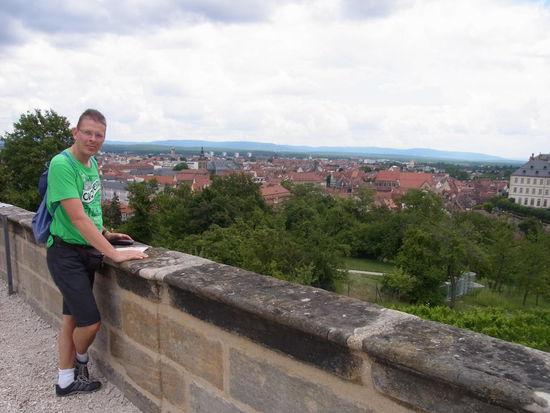 Auf dem Michaelsberg mit Blick auf die Stadt
