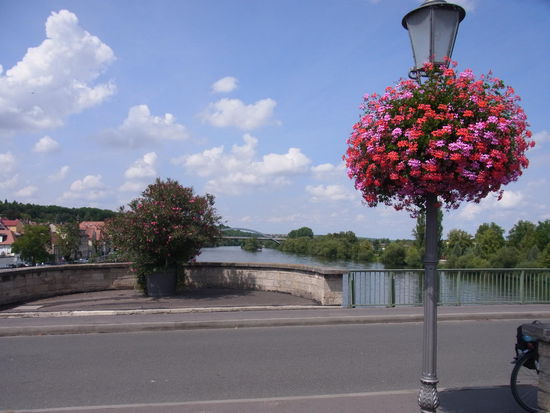 Auf der Brücke in Kitzingen