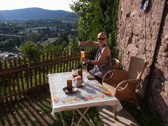 Eine fantastische und gemütliche Sonnenecke