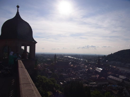Blick Richtung Sonnenuntergang inkl. Heidelberg
