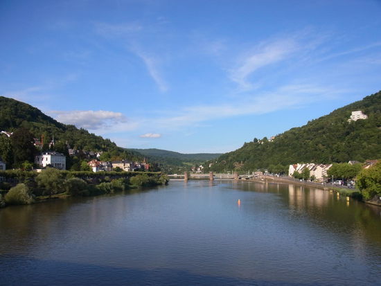Schöner Ausblick auf den Neckar