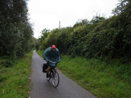Regen und Wind von vorn, das macht keinen Spass