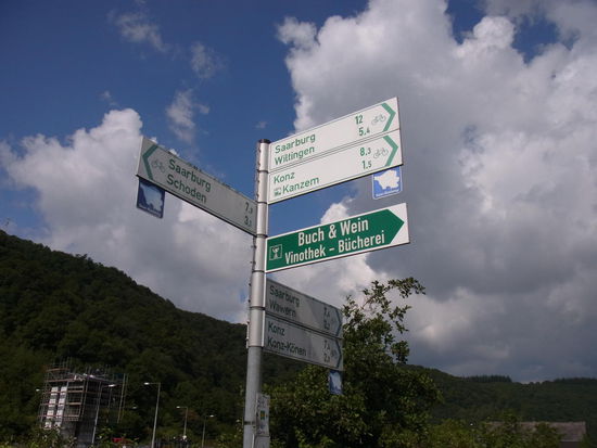 Wir entscheiden uns für den kürzesten Weg nach Saarburg