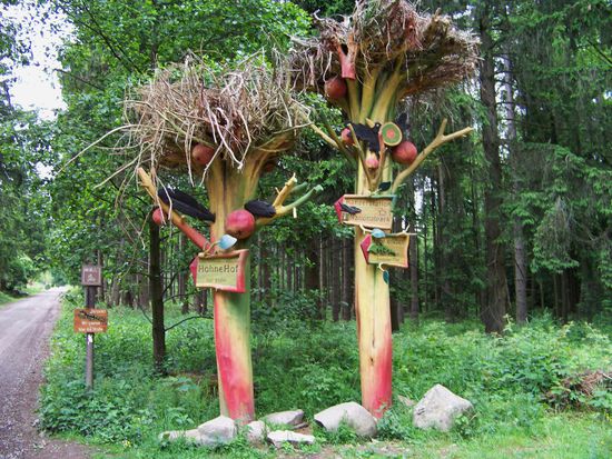 lustige Hinweisschilder zum HohneHof