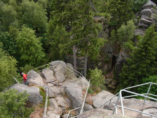 Auf- und Abstieg zum Ottofelsen